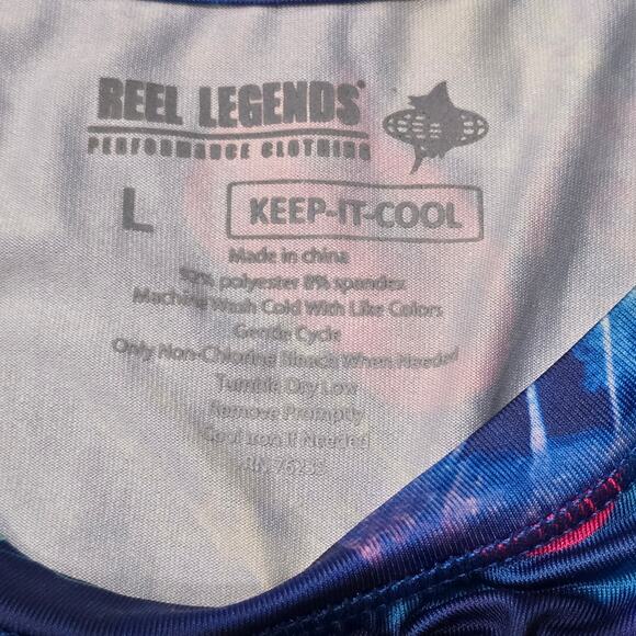 Reel Legends Performance Clothing Keep It Cool Jellyfish Long Sleeve Shirt - Picture 2 of 6